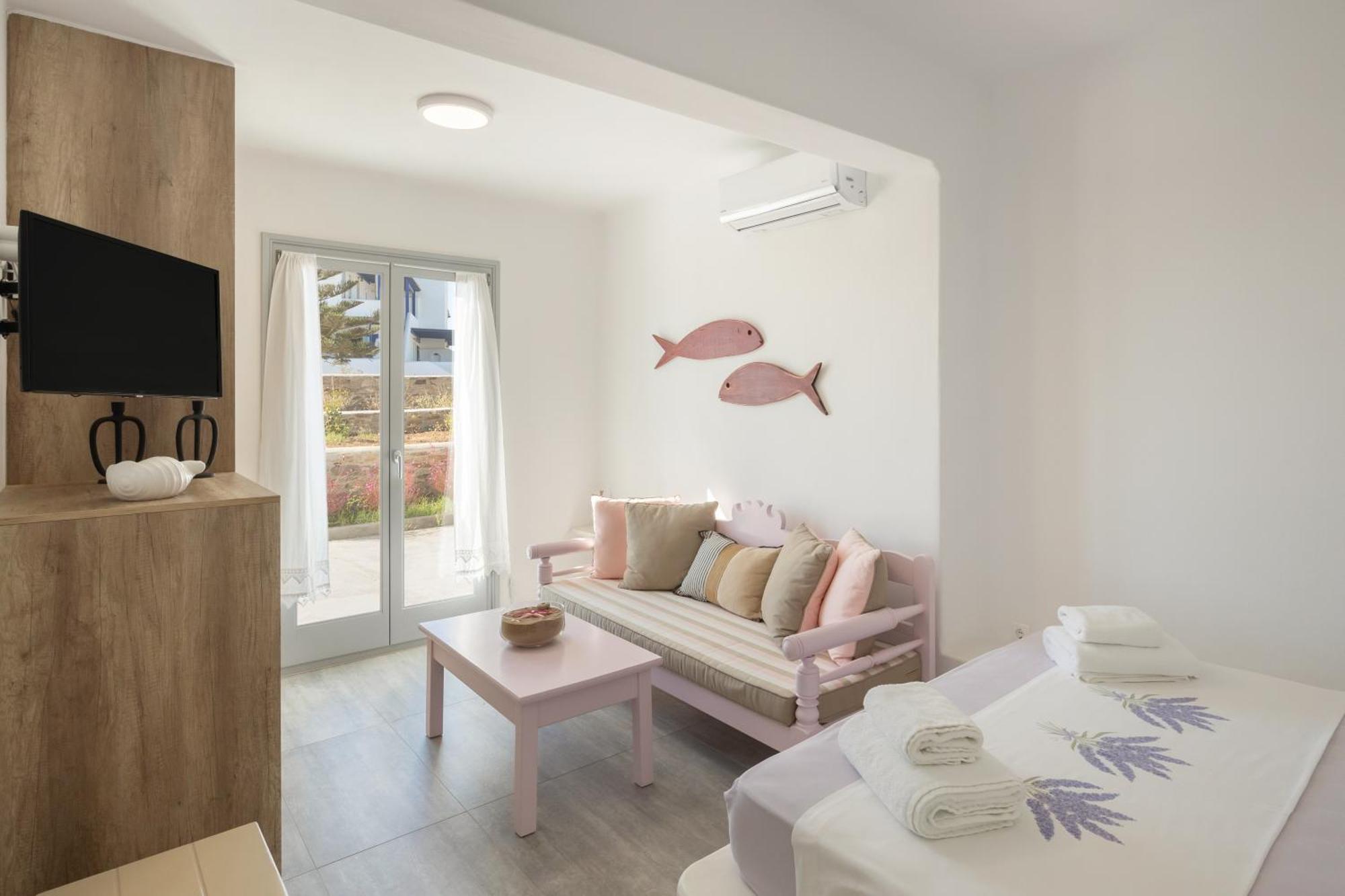 Paros Melodia Apartments 洛加拉斯 外观 照片