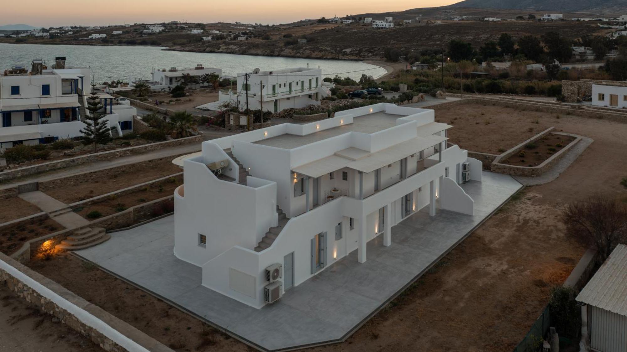 Paros Melodia Apartments 洛加拉斯 外观 照片