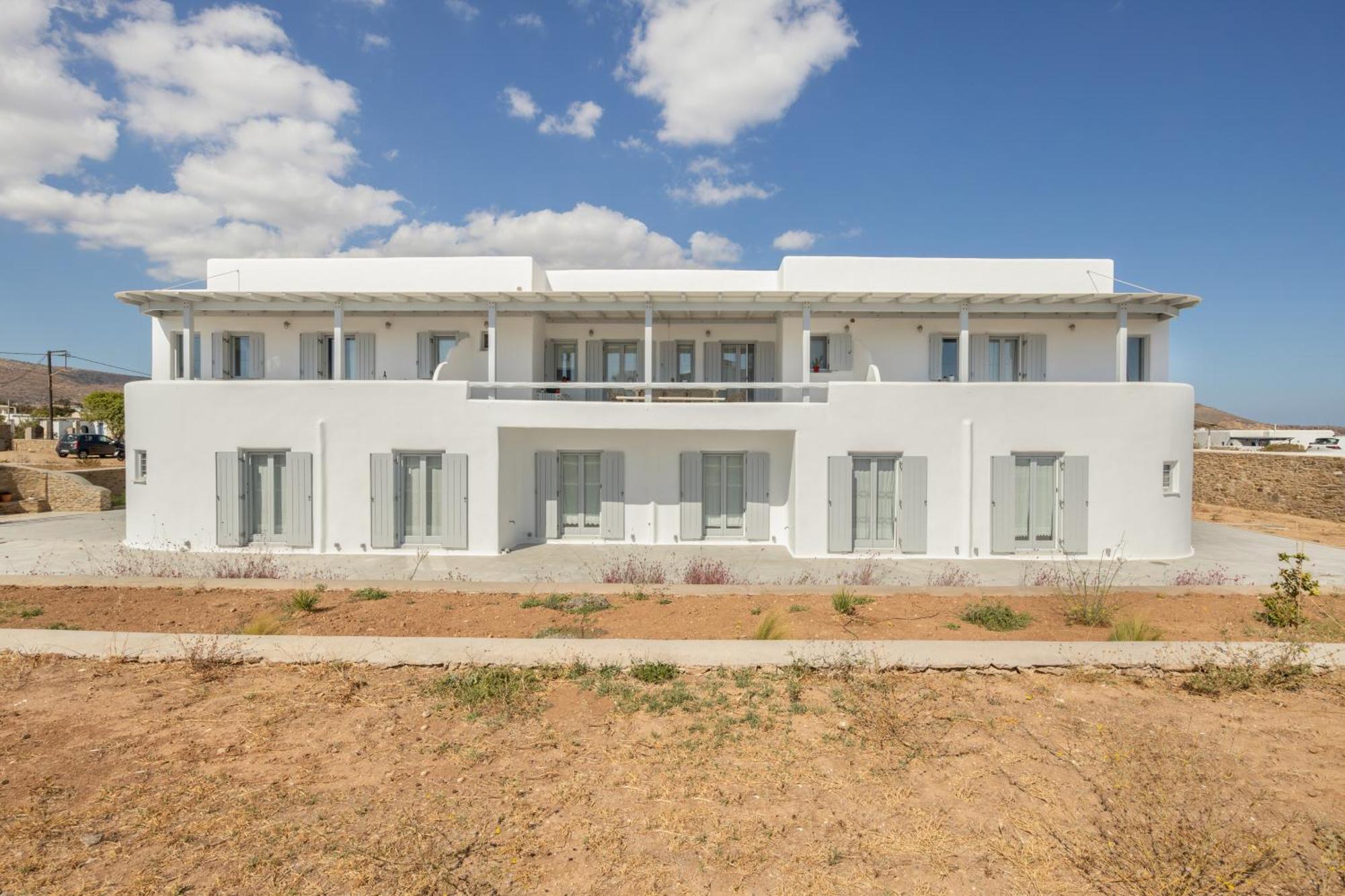 Paros Melodia Apartments 洛加拉斯 外观 照片