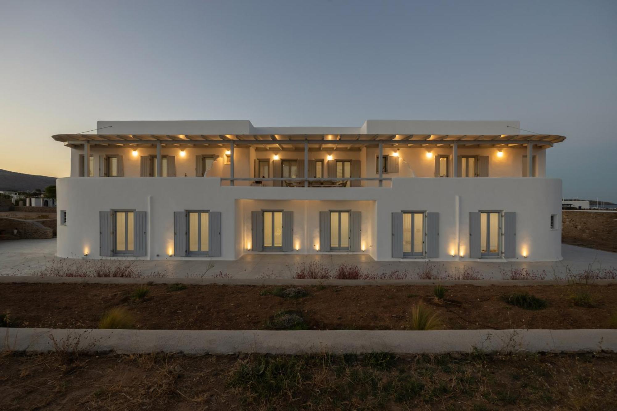 Paros Melodia Apartments 洛加拉斯 外观 照片